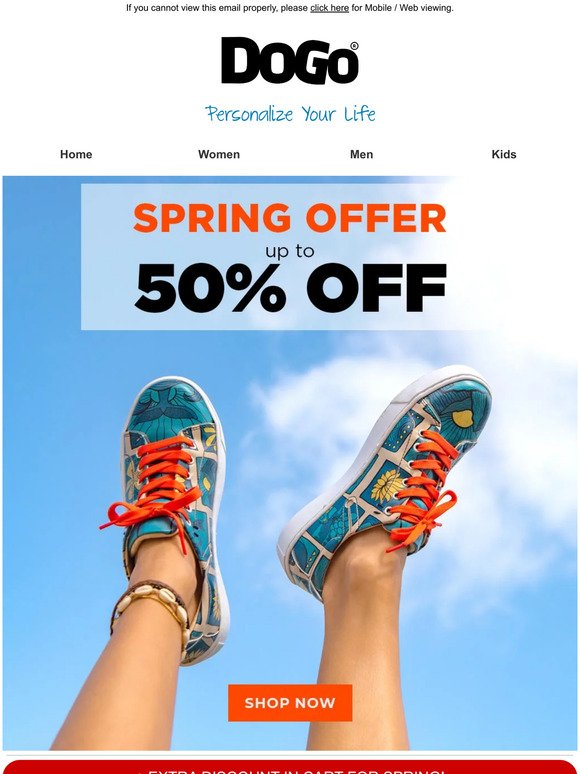🔥 Spring Offer Up To 50% Off! 🔥