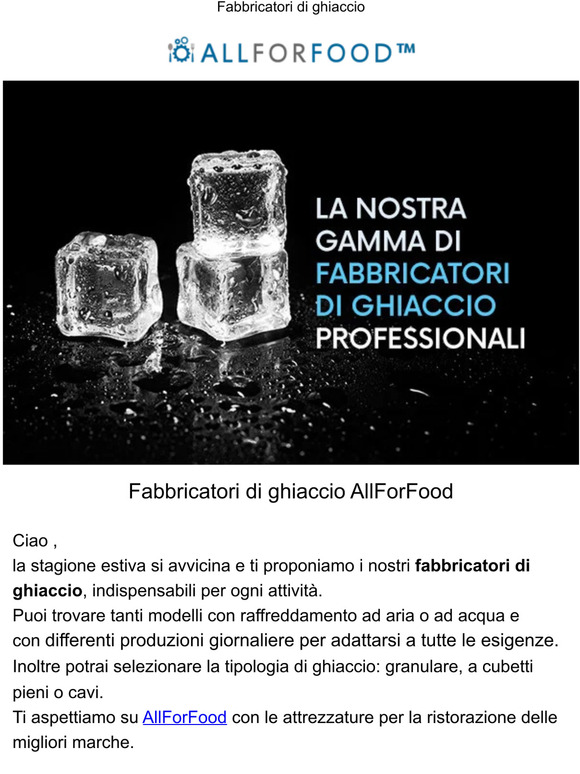 La nostra selezione di fabbricatori di ghiaccio professionali
