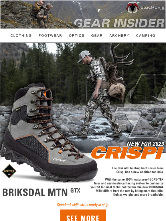 CRISPI's New Lightweight Mountain Boot Milled