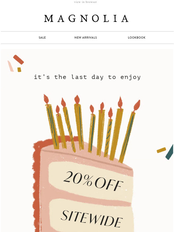 Magnolia Email Newsletters Shop Sales, Discounts, and Coupon Codes