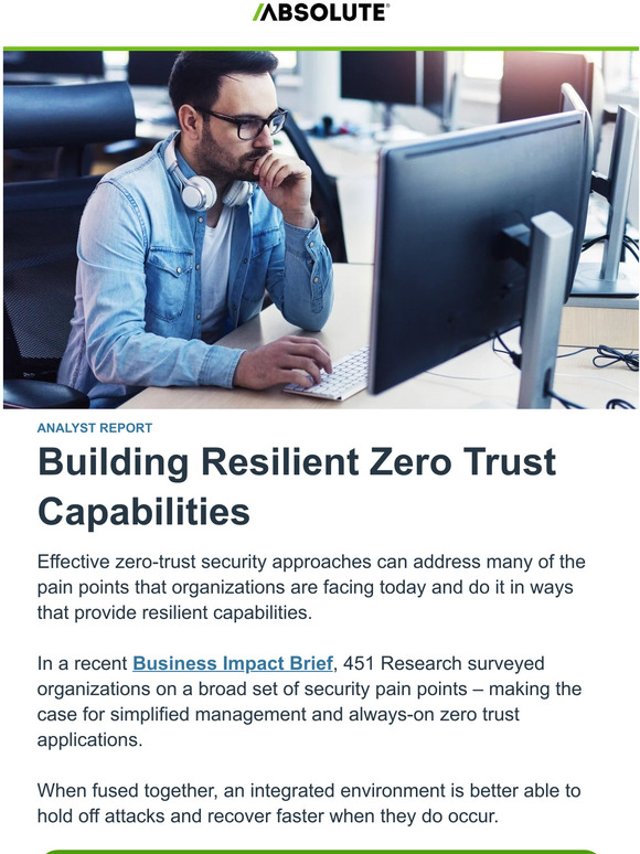 Building Resilient Zero Trust Capabilities