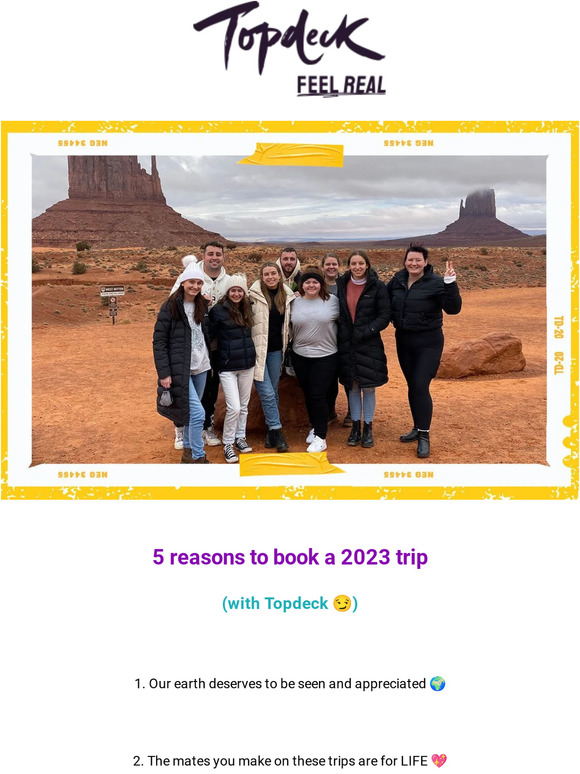 Haven’t been on a group trip this year?