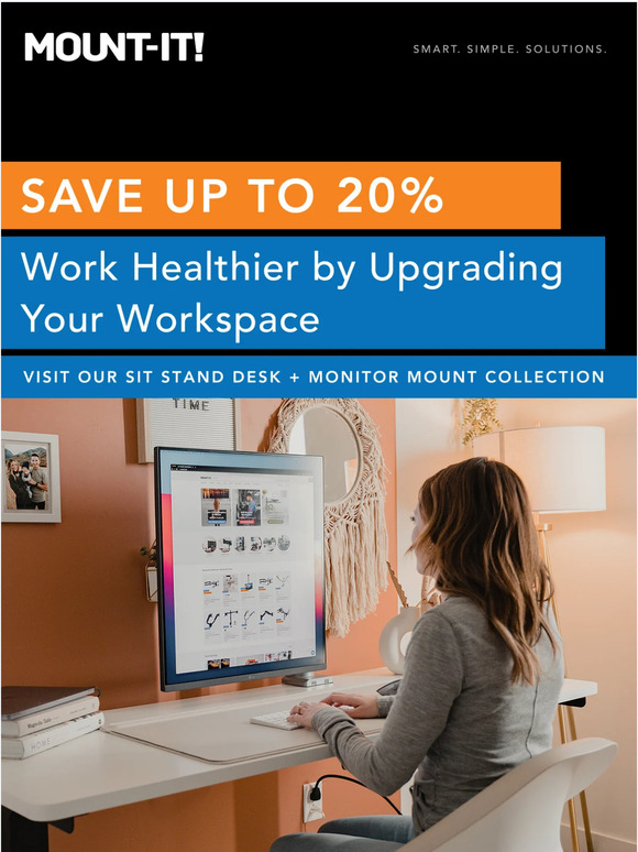 The Ultimate Healthy Setup: Sit Stand Desk & Monitor Mount