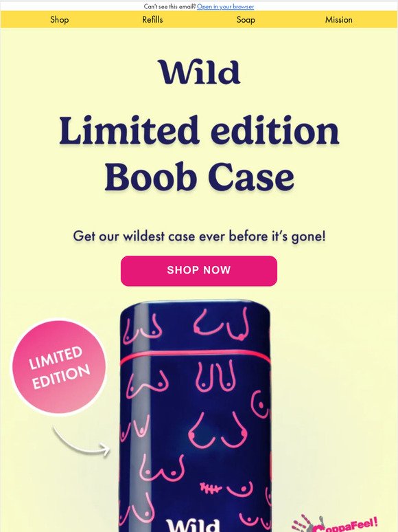 Last chance to get the limited edition Boob Case!