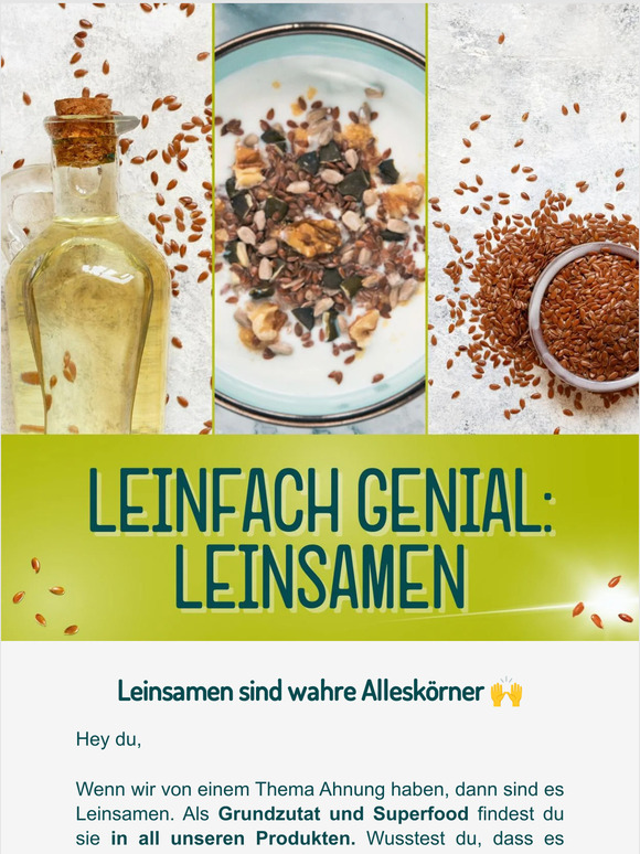 Ist der Leinsamen ein Alleskönner? 💪