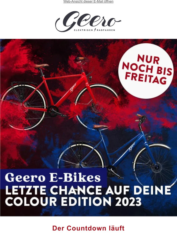 Finale⚡Sichere dir nur noch bis Freitag dein buntes E-Bike!
