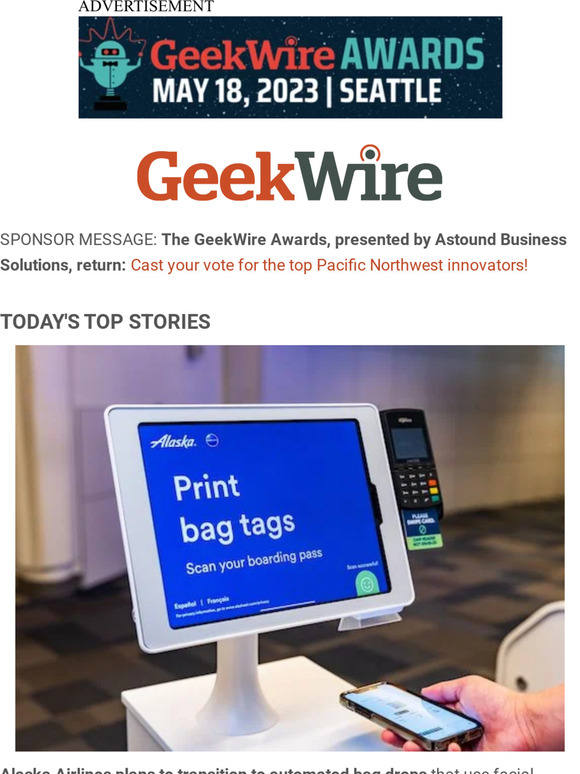 GeekWire Alaska Airlines reimagines airport experience Flying Heritage museum to reopen Milled