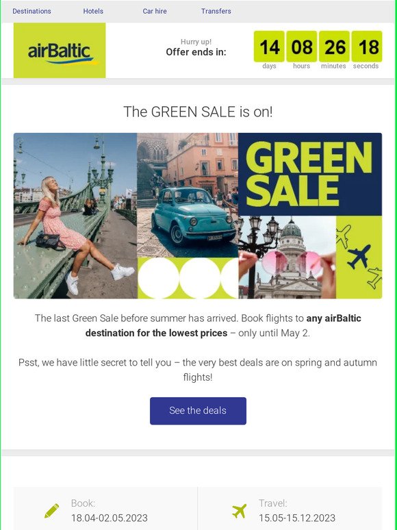 💚The GREEN SALE spring edition is here!