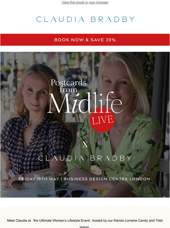 SAVE THE DATE | CB x Postcards from Midlife Live