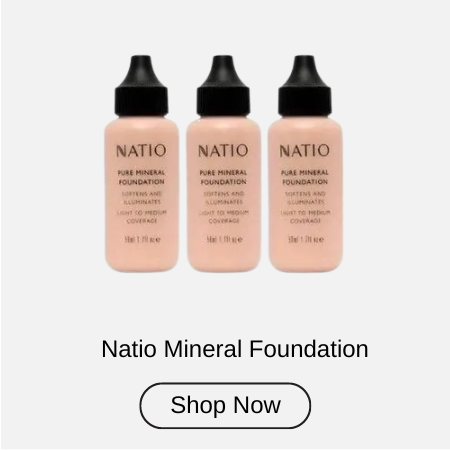Natio 3 x Pure Mineral Foundation Light Medium