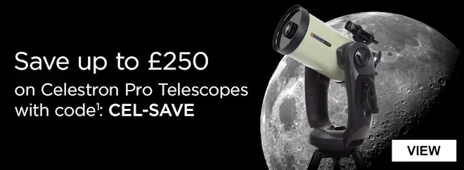 Save up to £250 on Celestron Pro Telescopes with code1: CEL-SAVE