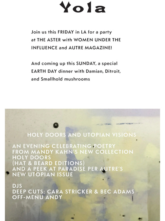 THIS WEEK IN LA WITH YOLA
