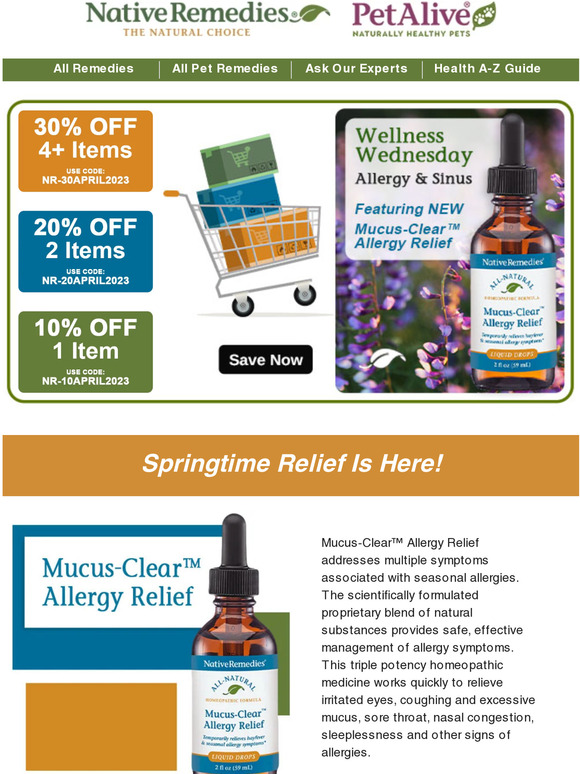 Native Remedies Say Goodbye to Allergy Trouble Milled