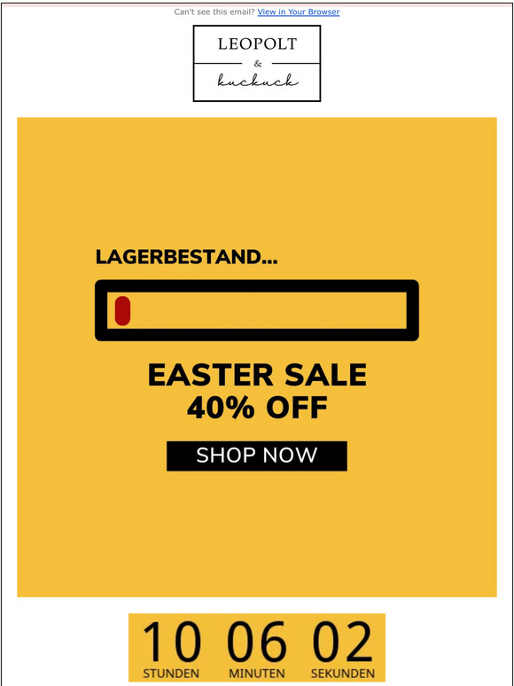 Nur noch heute 40% Rabatt 😍