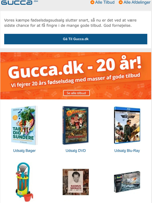 Fødselsdagsudsalget slutter snart - slå til nu