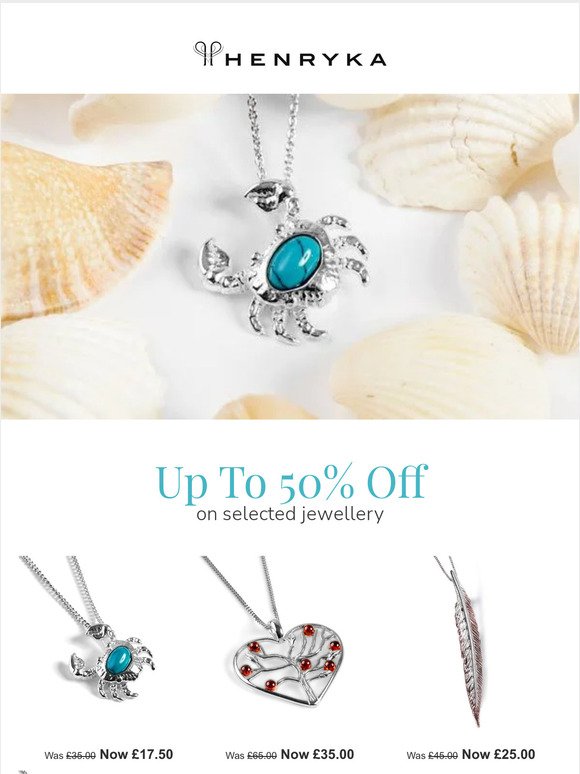 Sale Jewellery up to 50% off 🏷️