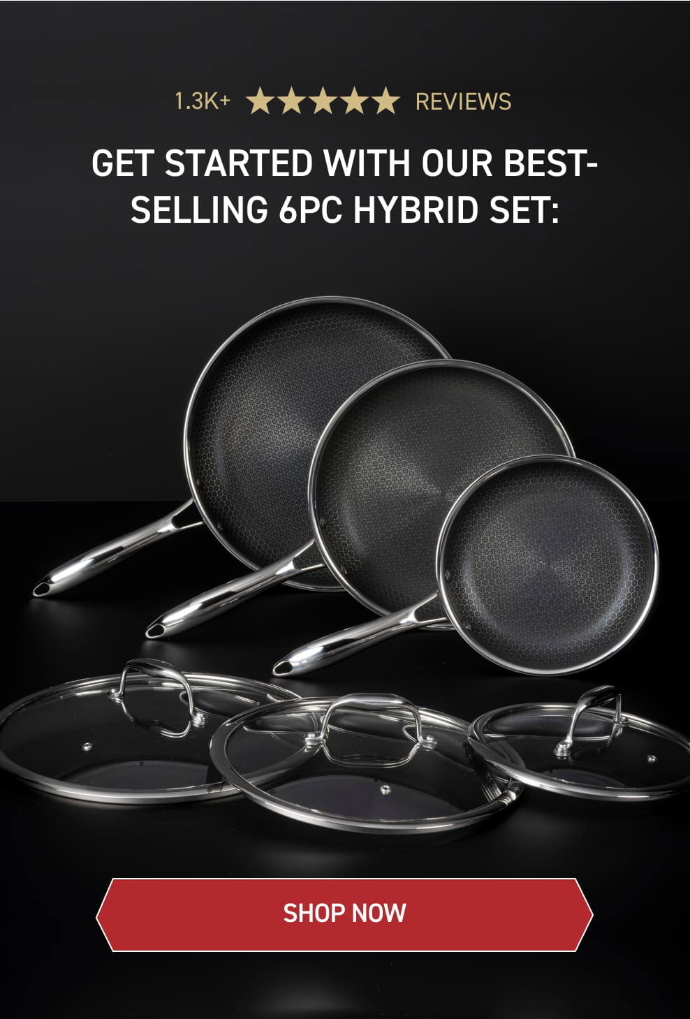 Announcing the HexClad 5 QT Saucepan. The perfect in-between size
