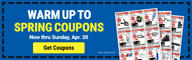 WARM UP TO SPRING COUPONS. Now thru Sunday, Apr. 30