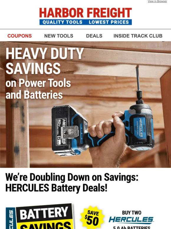 Harbor Freight Tools Pro Deals On Hercules And Bauer Bundles Inside Milled 6338