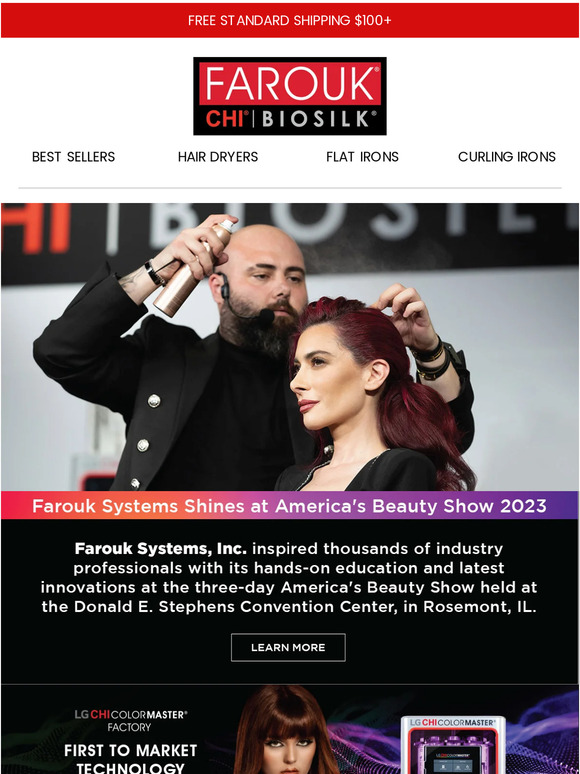 Farouk Systems Shines at America's Beauty Show 2023