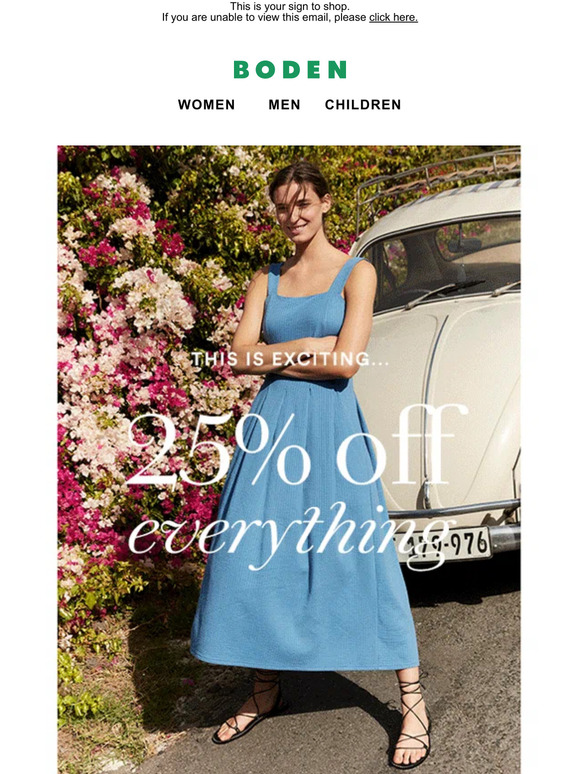 Boden Email Newsletters Shop Sales, Discounts, and Coupon Codes