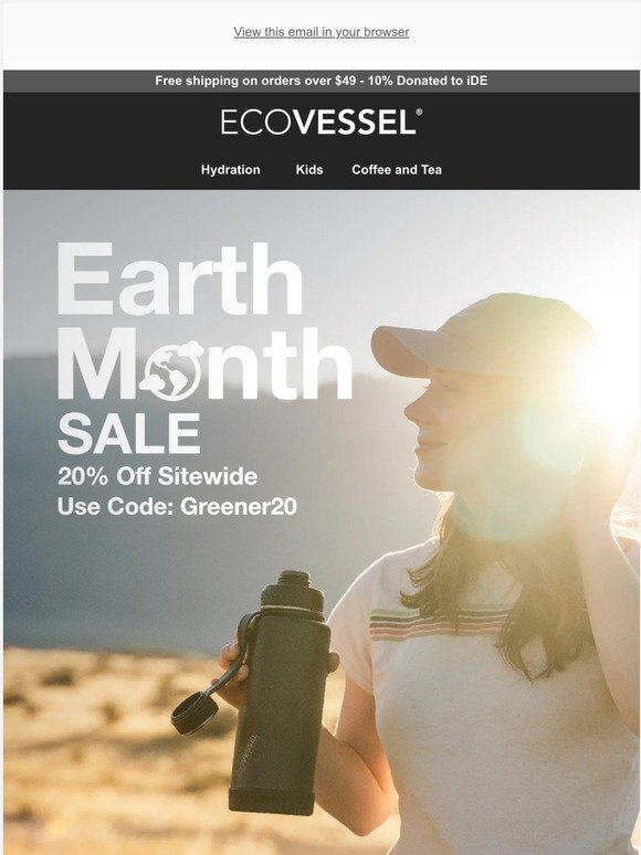 Last Chance! Celebrate Earth Month with 20% Off EcoVessel