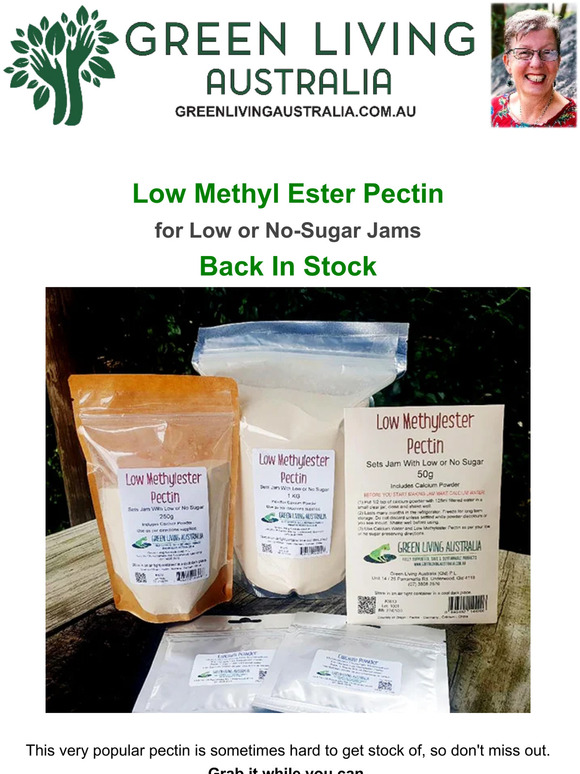 Low Methyl Ester Pectin - Back In Stock