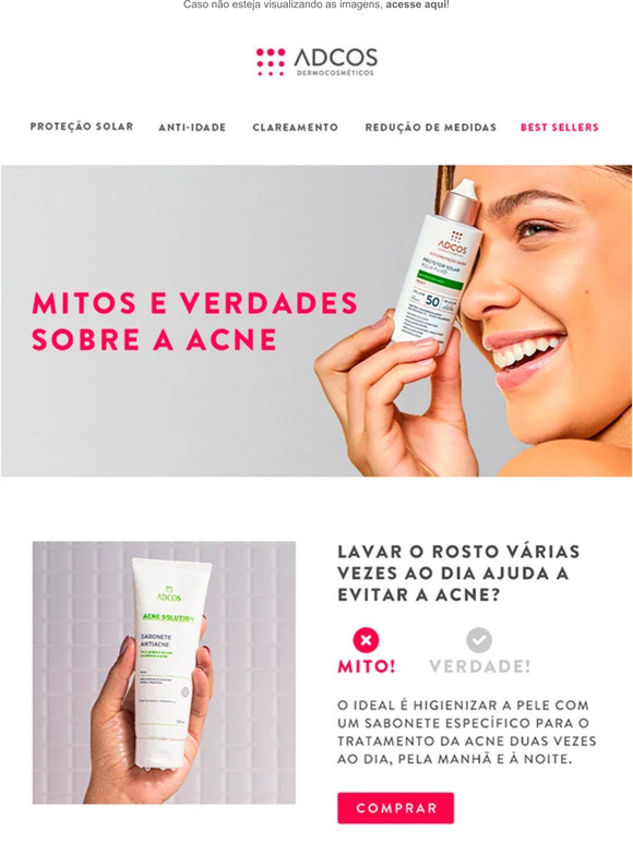 Mitos e Verdades sobre a acne 👀