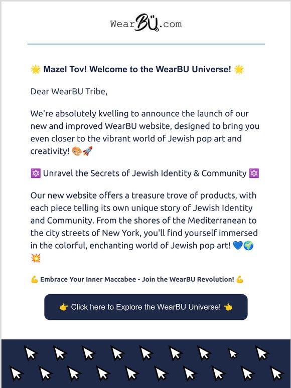 🎉 Unleash Your Inner Maccabee - Exclusive New WearBU Site Launch! 🎉