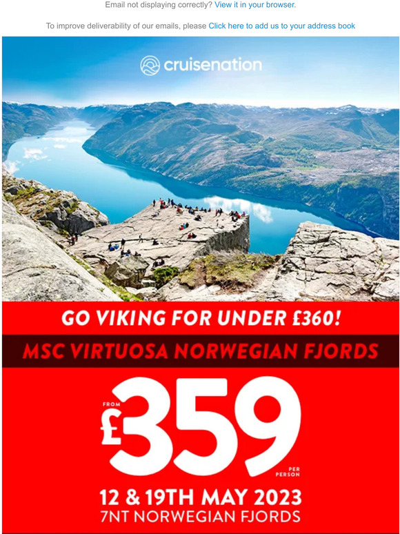 Cruise Nation: Go Viking for under £360! | Milled