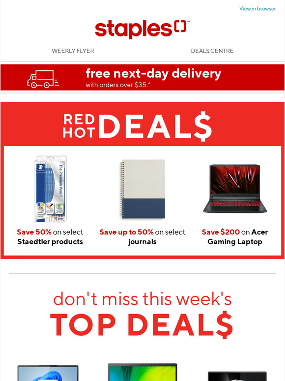 Staples Canada See This Week's Top Savings At Staples 💸 Milled