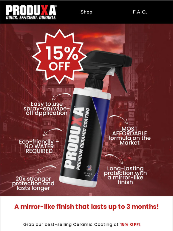 Get 15% OFF Ceramic Coating today!