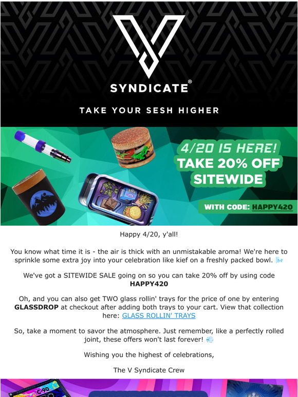The countdown is over! 4/20 deals are ON 🌳