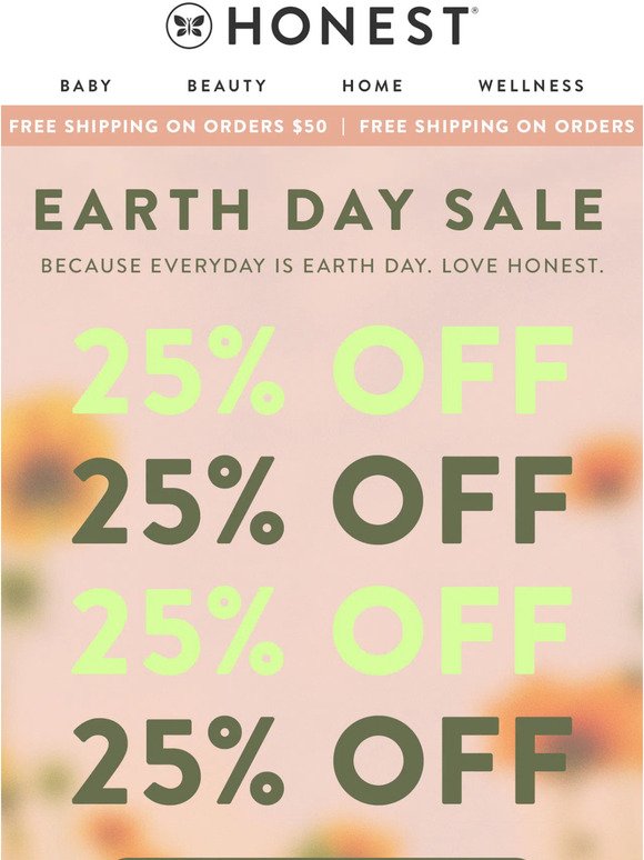 25% OFF Earth Day Sale 🌏🌲