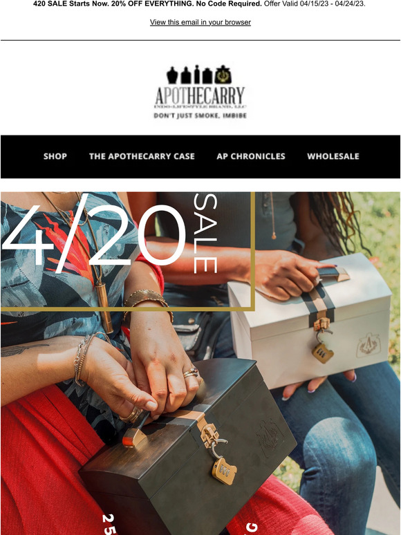 Happy 4/20!  Don't Miss Out On 25% Off