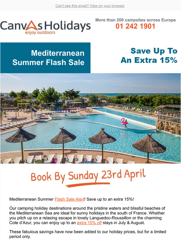 Mediterranean Summer Flash Sale