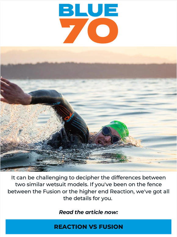 Choosing between the Reaction and Fusion Wetsuits