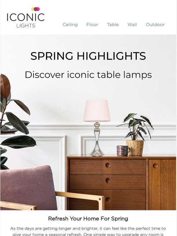 The Spring Edit: Iconic Table Lamps 🌸