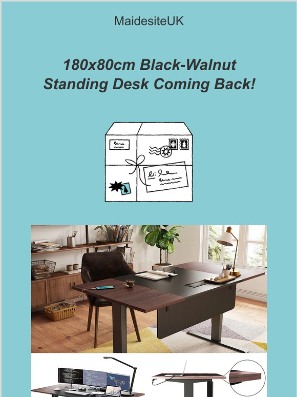 Get 50% OFF for Monitor Arm with 180X80cm Standing Desk