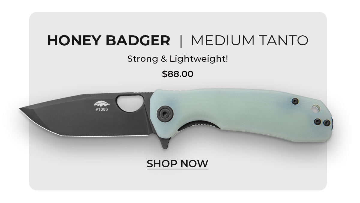 Honey Badger Knives Small Handle Set Jade G-10 - Blade HQ