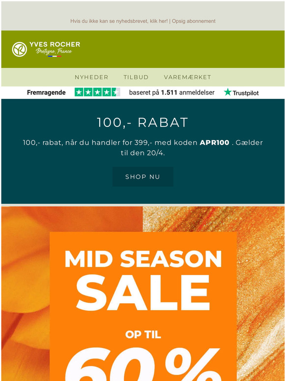 MID SEASON SALE op til 60 %