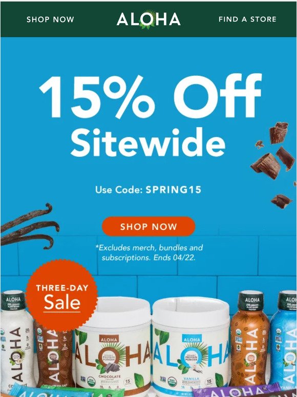 15% Off Sitewide Savings 🎉
