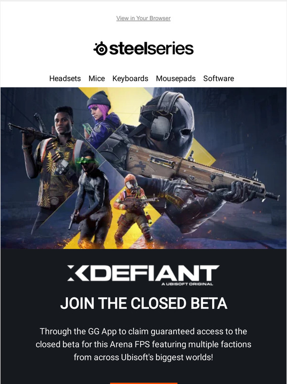 Steelseries Unlock access to XDefiant early Milled