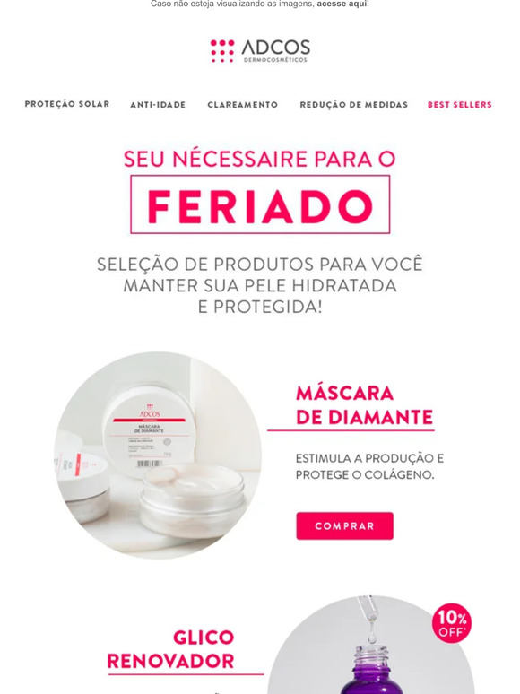 Seu nécessaire de skincare para o feriado! ⛱️