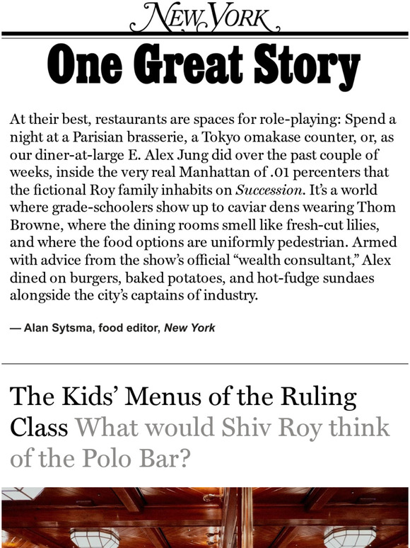 Jacques Le Corre ‘The Kids’ Menus of the Ruling Class,’ by E. Alex