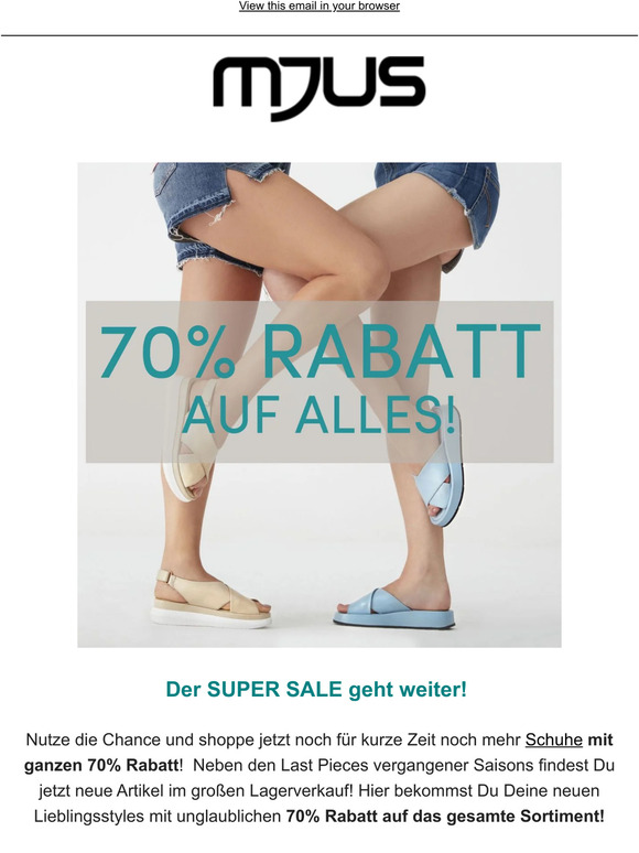 Nur noch kurze Zeit! Shoppe mit 70% Rabatt! ⏰
