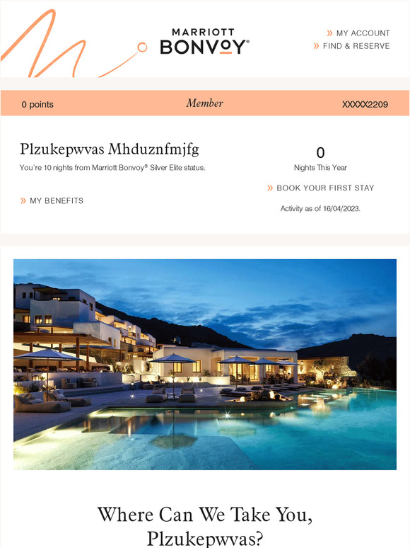 Your Marriott Bonvoy Account Update: Special Offers, Benefits, and More