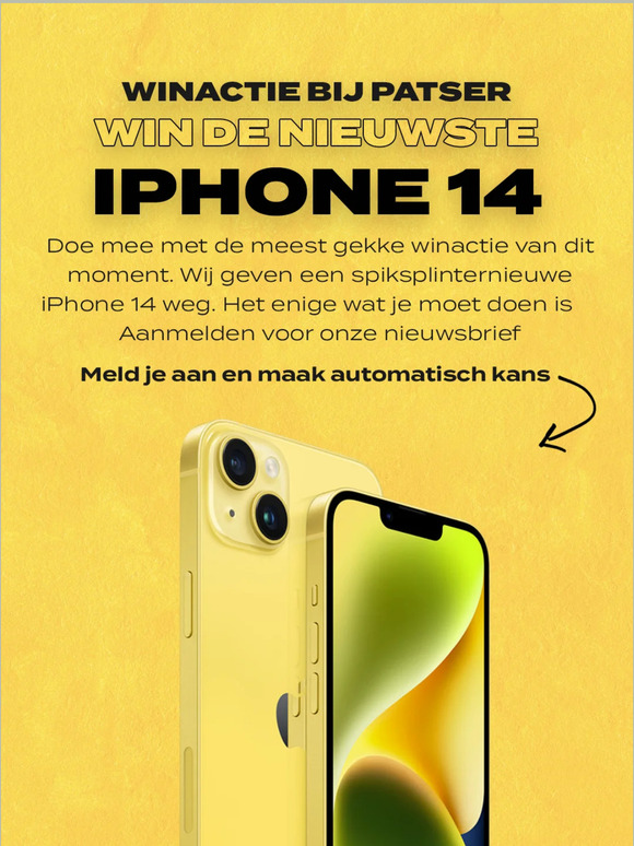 Win jij een nieuwe iPhone 14? 💛
