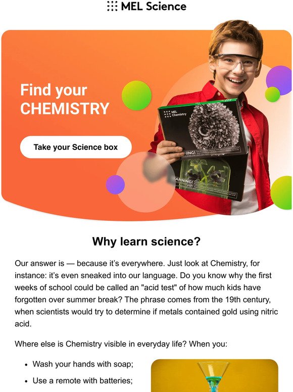 Fall in love with… chemistry!