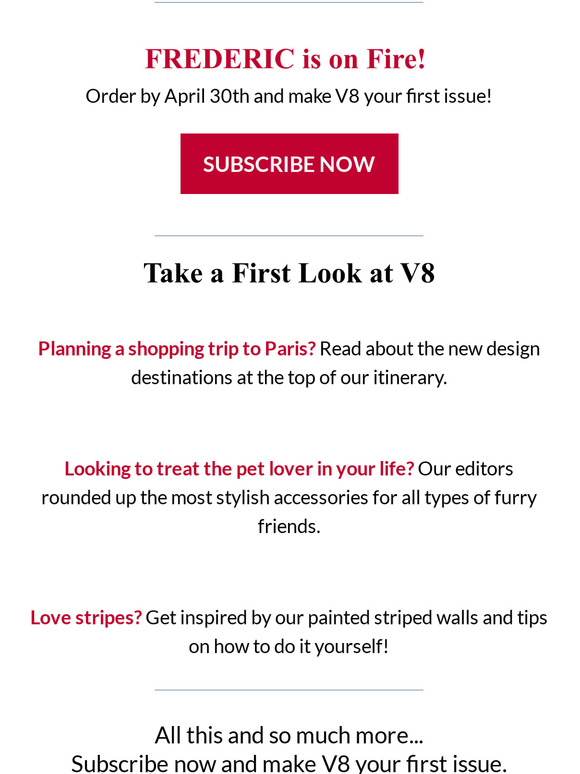 What’s all the buzz about FREDERIC? Subscribe now and find out!